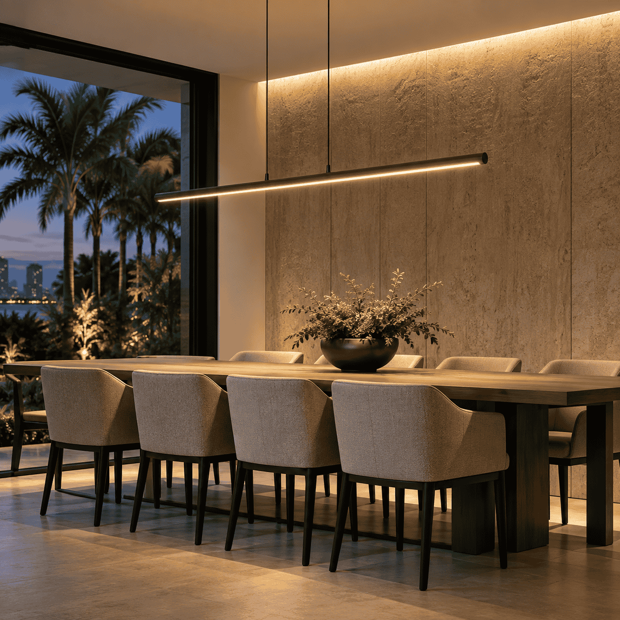 Luxury dining room light fixture